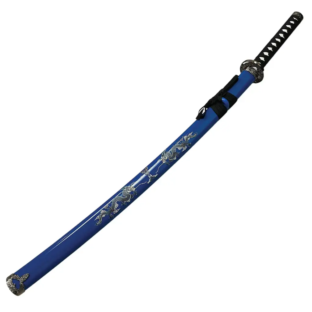 Dragon’s Oath Display Katana Sword - Blue Scabbard