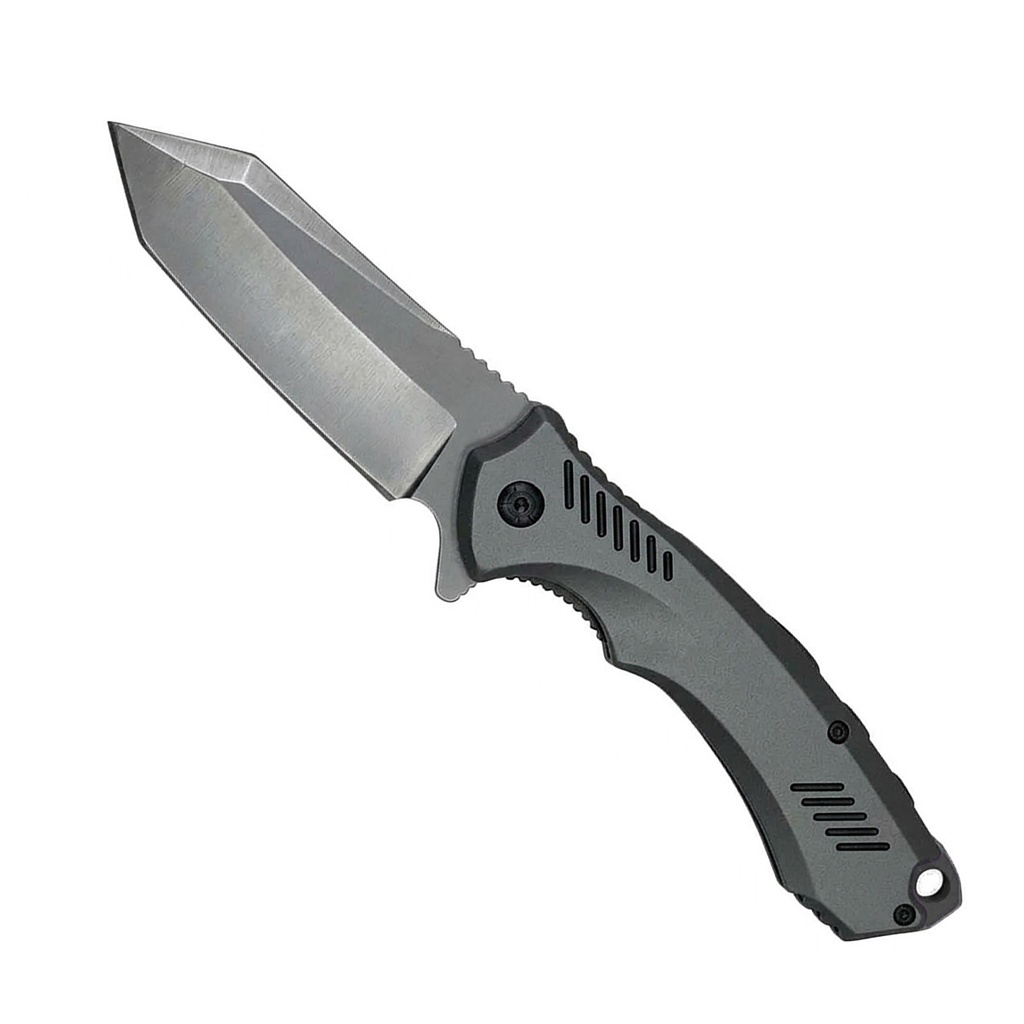 Gray Incident Edge Ball Bearing Knife - Aluminum