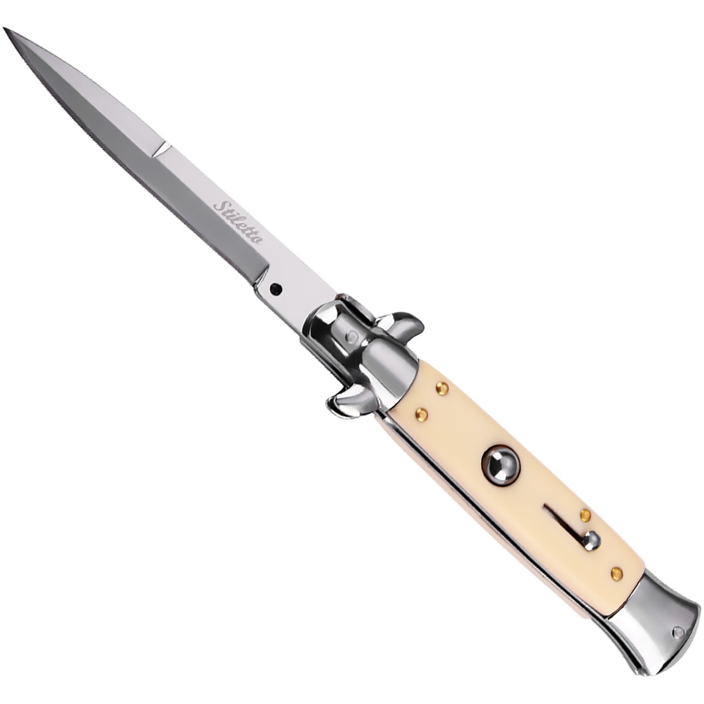 Godfather Lineage Quick-Deploy Stiletto Switchblade - Ivory