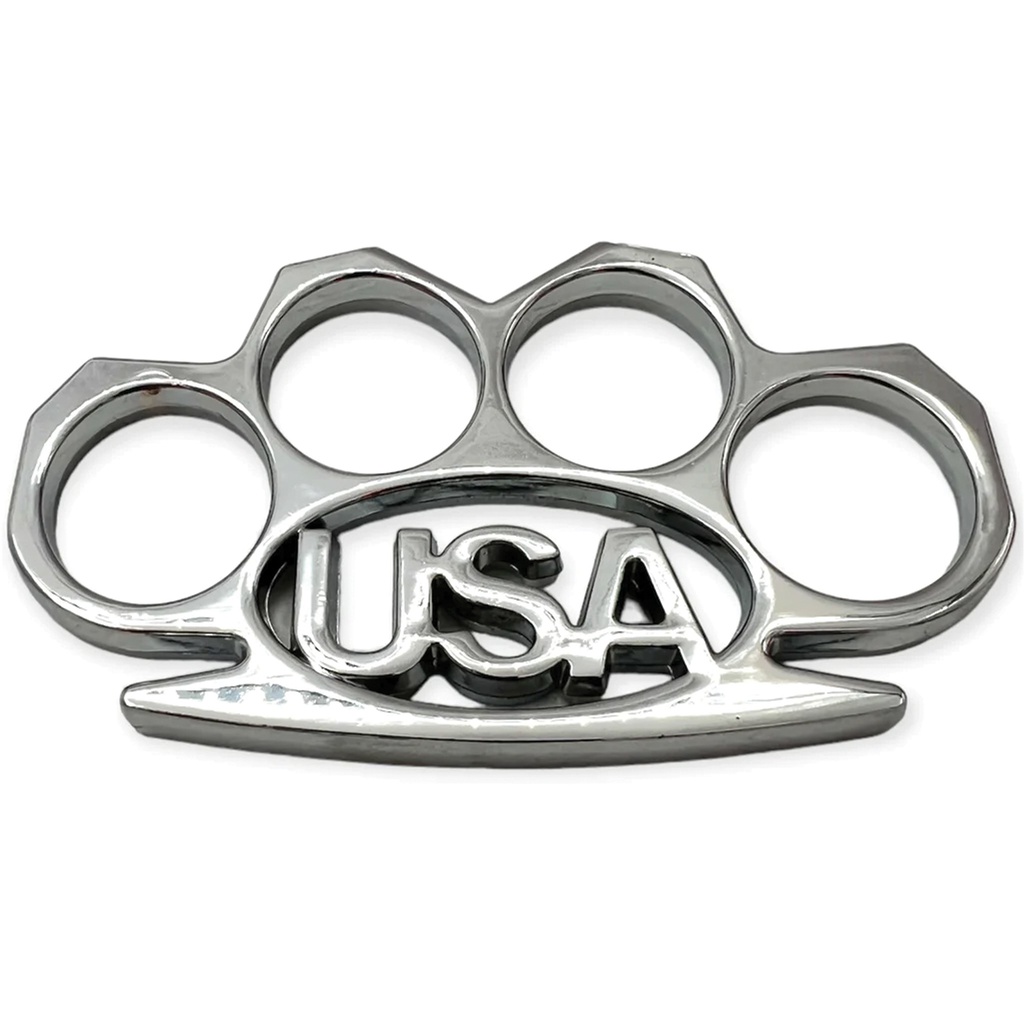 Foundry Patriot Heavy-Duty Brass Knuckles - Silver