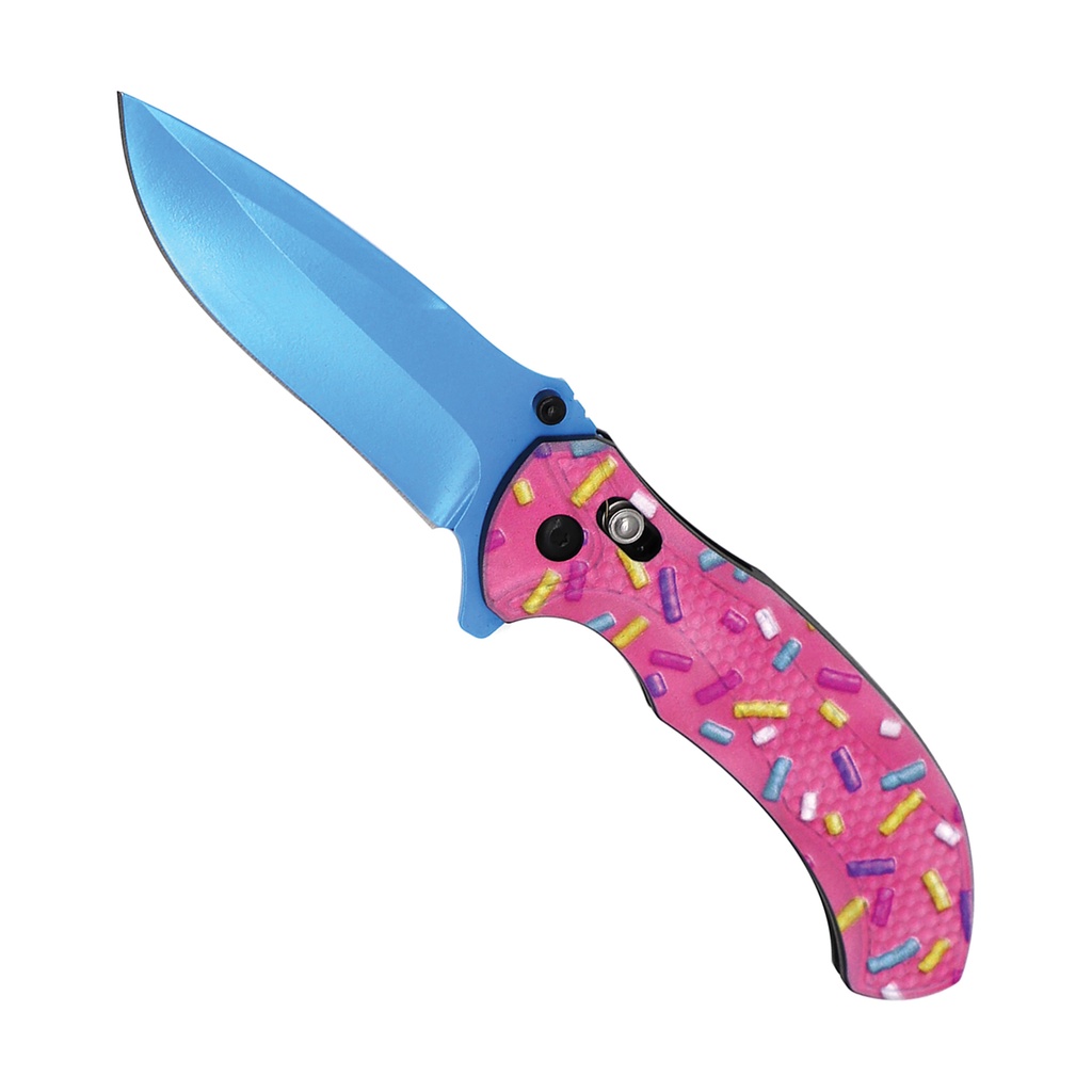 Sugar Rush Quick-Deploy Axis EDC Knife - Blue Blade