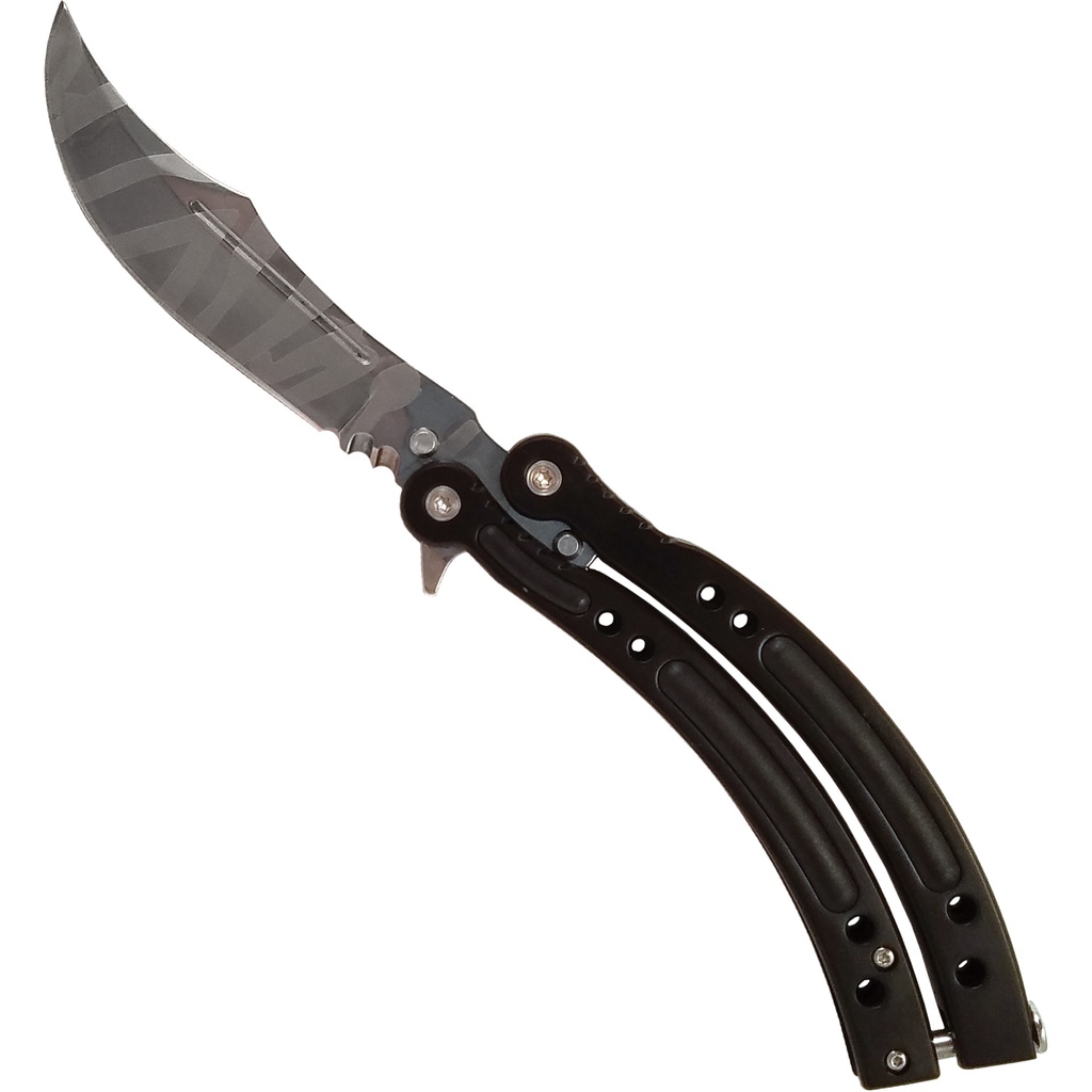 Operator Skin Precision Butterfly Knife - Black/Silver