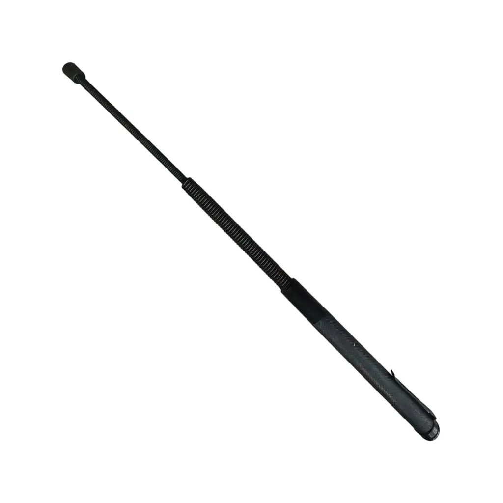 CoilStrike Rapid-Expand Spring Baton - Black Stainless