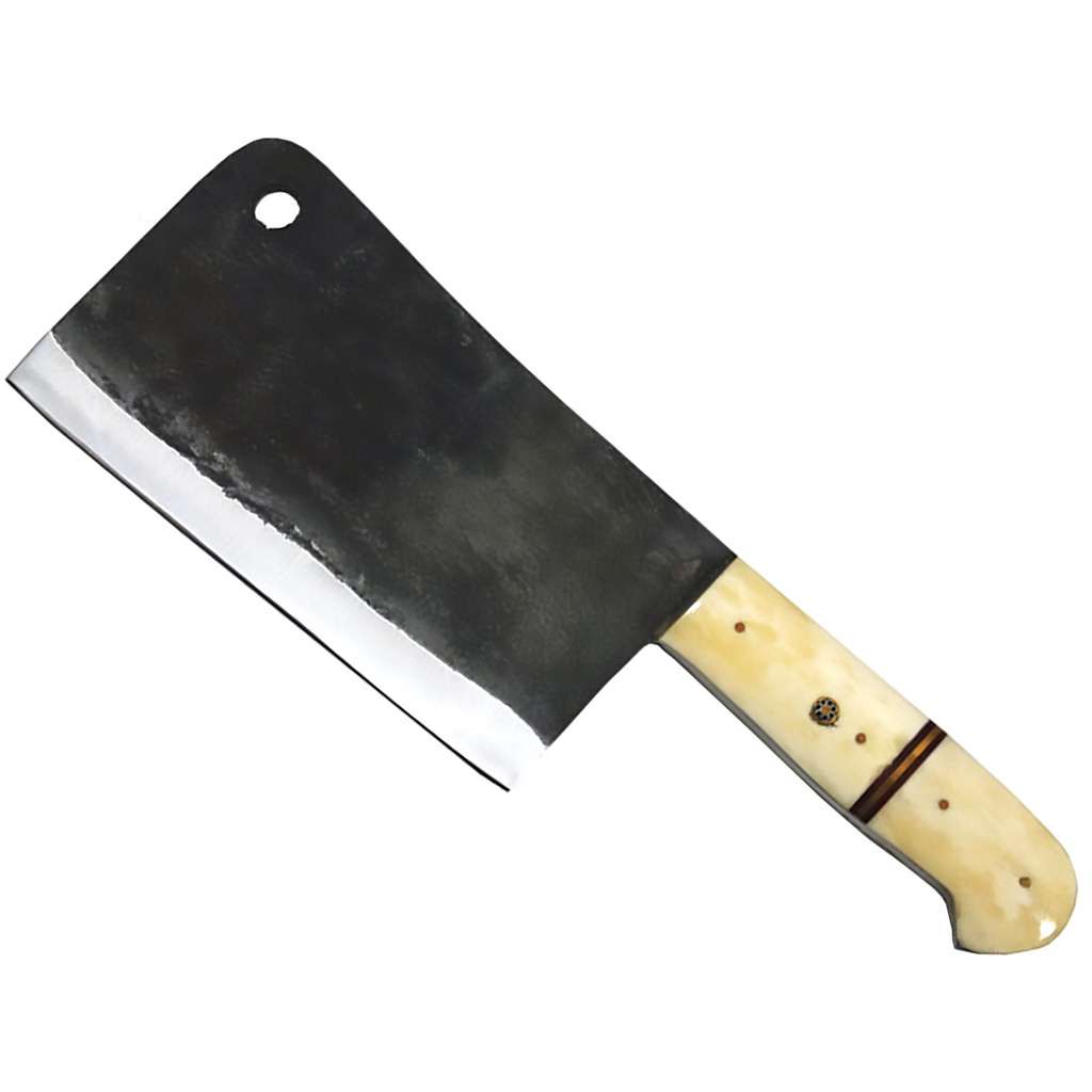 Ranchman’s Edge Field-to-Fire Meat Cleaver - White Bone