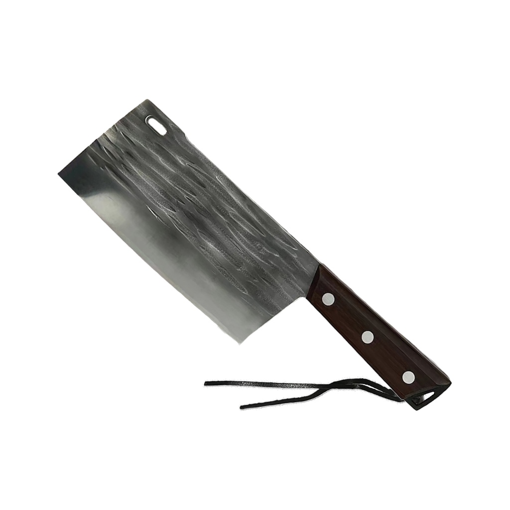 Full-Wave Forge Precision Meat Cleaver - Brown Pakkawood
