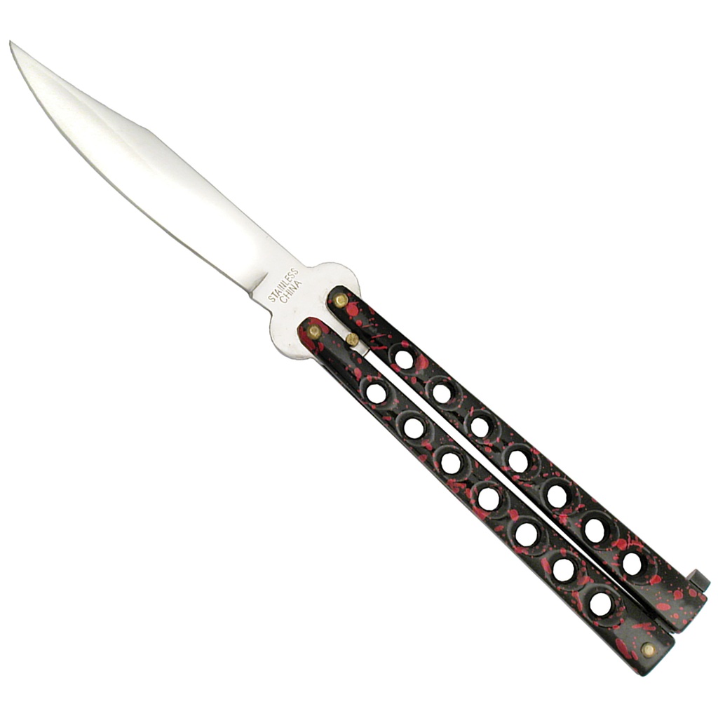 Airflow Smooth-Pivot Butterfly Knife - Red
