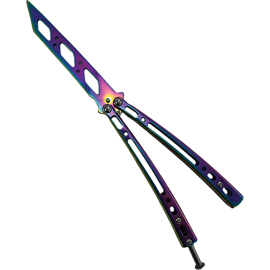Prism Flow Rhythm Butterfly Knife Trainer - Rainbow