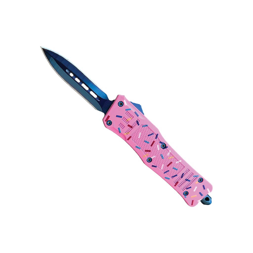 Sprinkle Surge Fast-Action OTF Automatic Knife - Pink Cupcake