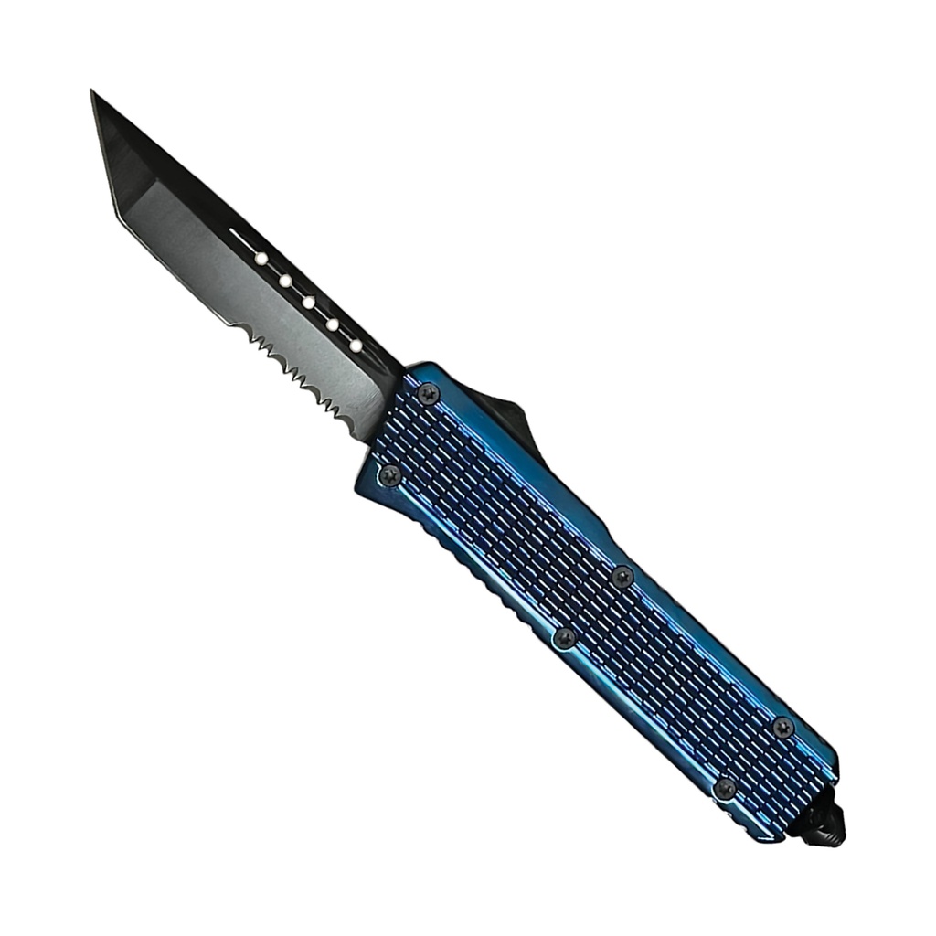 Lustrous Tide Double-Action OTF Knife - Blue Titanium