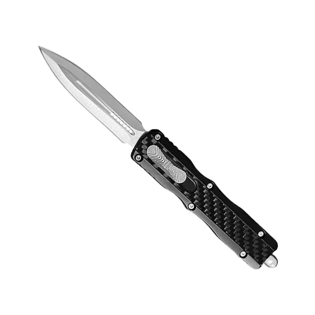 Carbon Shadow Double-Action OTF Knife - Carbon Fiber Black