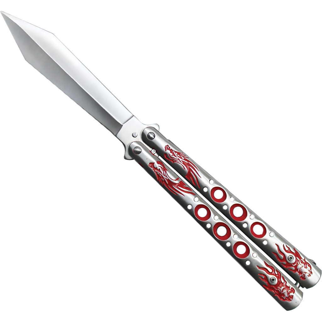 Dragonwing XL Balance Butterfly Knife Trainer - Red Steel