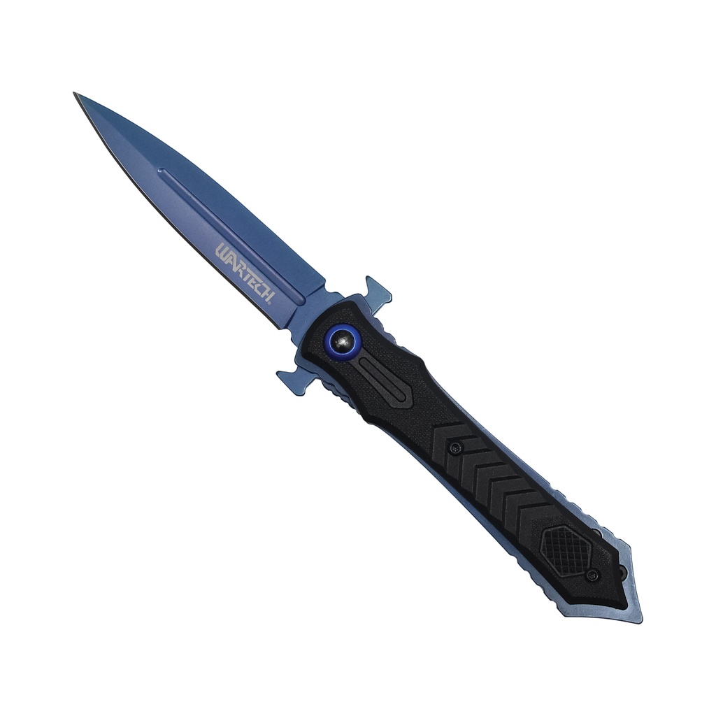 Aurora Spectrum Quick-Deploy Spring-Assisted Dagger Knife - Rainbow Steel