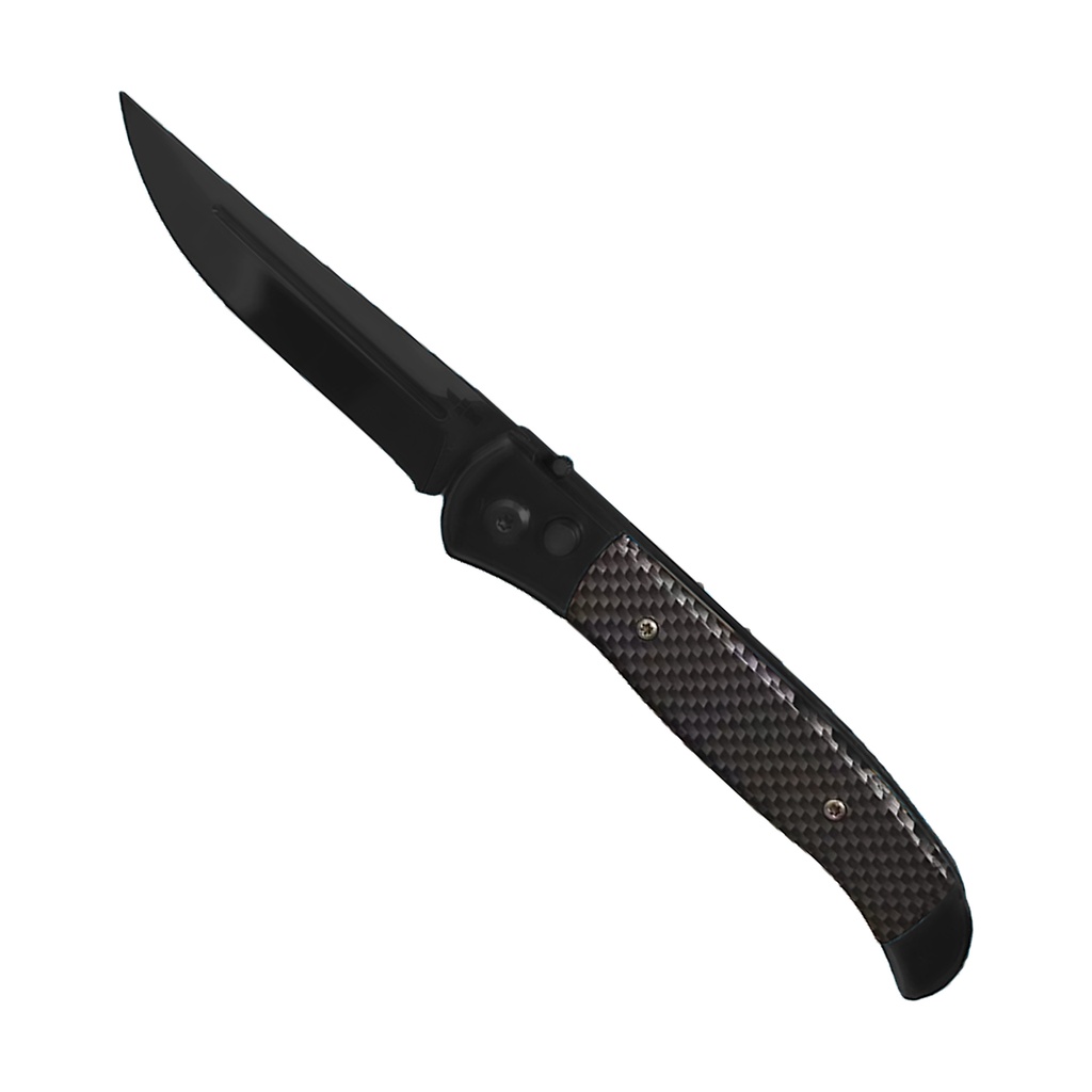 Carbon Ghost Gentleman's Automatic Knife - Carbon Fiber Black