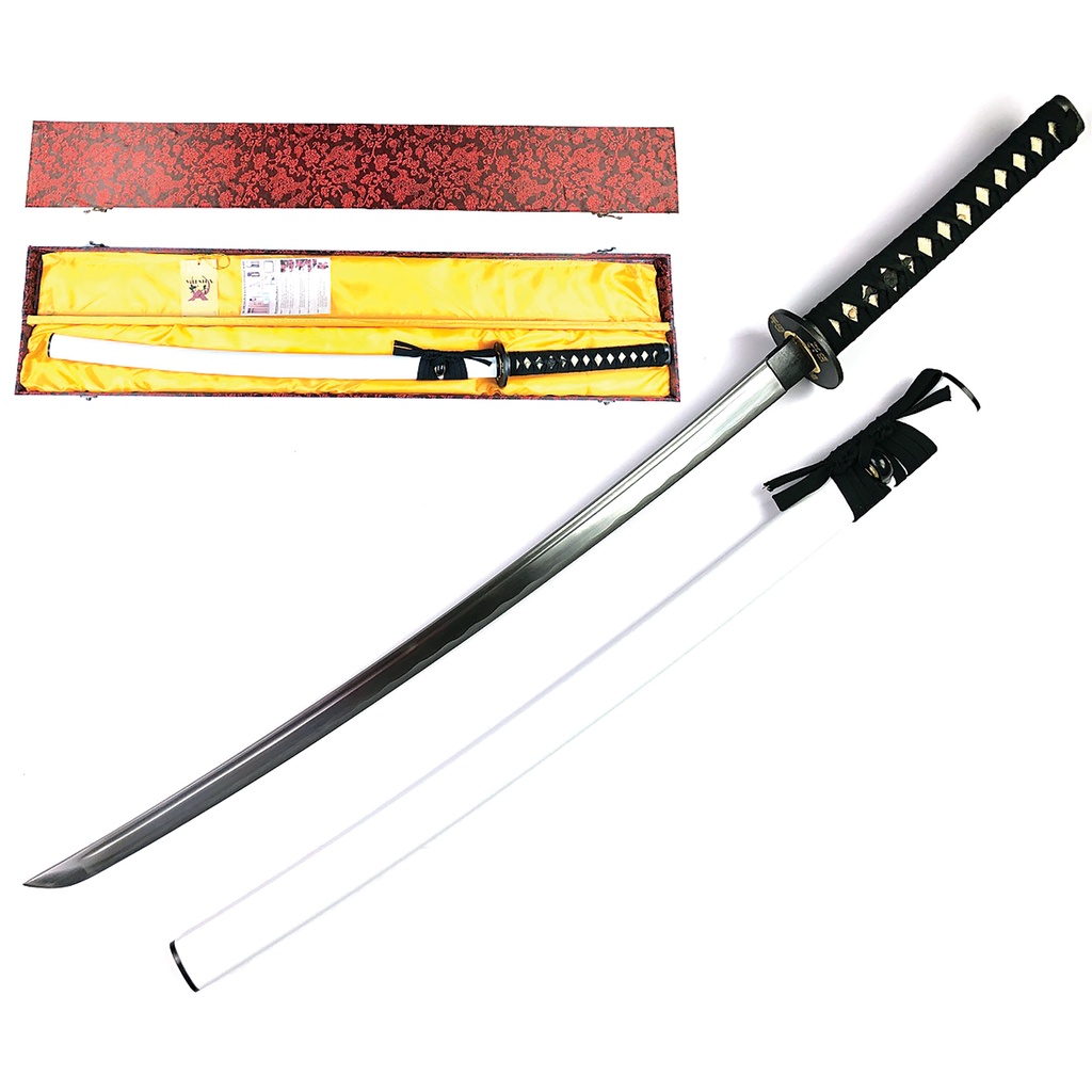 Ceremonial Dawn Hand-Forged Samurai Sword - White Scabbard