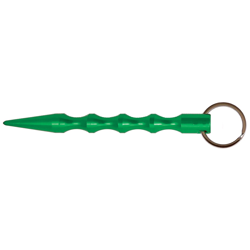 Midnight Ridge Discreet Defense Kubaton Keychain - Green Aluminum