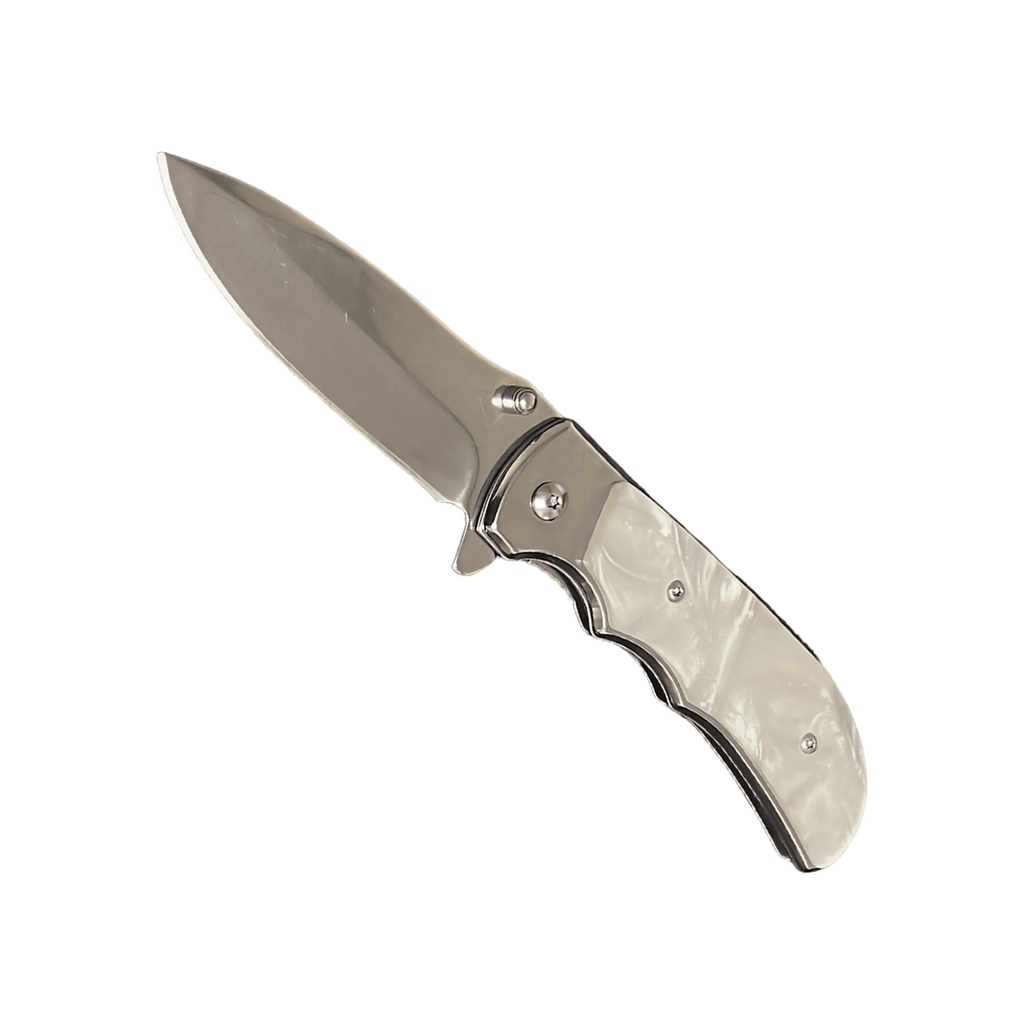 Marble Executive Gentleman EDC Spring-Assisted Knife - White