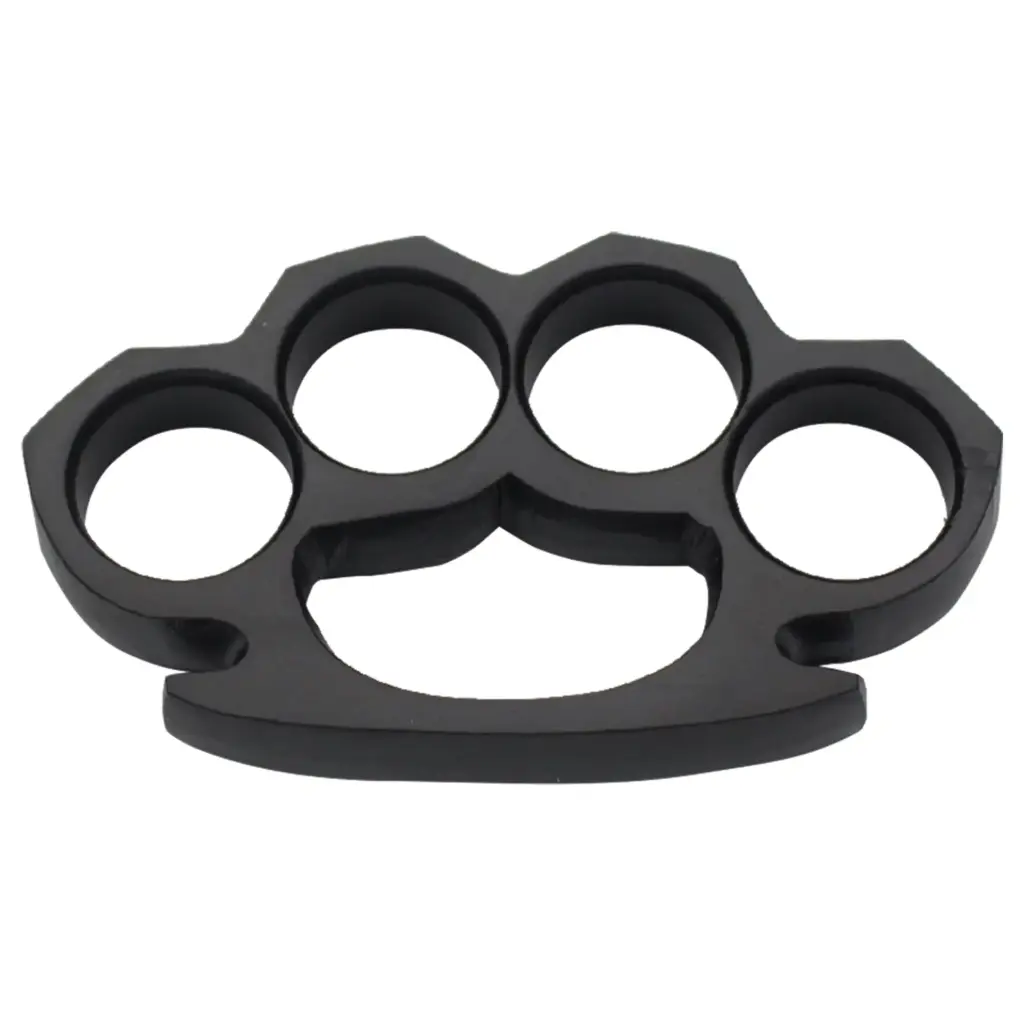 Silent Authority Impact Knuckle Duster - Black Steel
