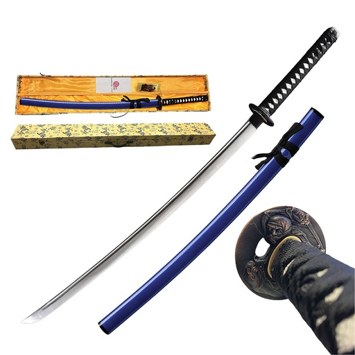 Ceremonial Horizon Samurai Katana Sword - Blue Lacquer