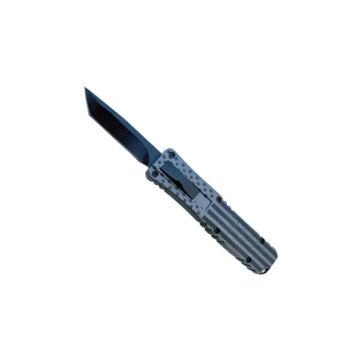 Patriot Shadow Mini OTF Knife - Gray Flag