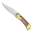 Heritage Gentleman Automatic Knife - Wood & Brass