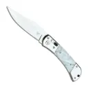 White-Tie Gentleman Automatic Knife - Pearl Steel