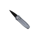 Low-Profile Pocket Operator Mini Automatic Knife - Gray Aluminum