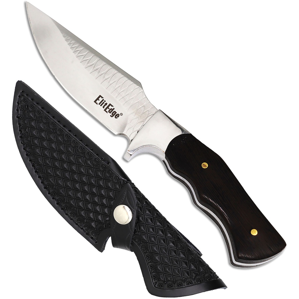 Cedar Line Heritage Full-Tang Hunting Knife - Dark Wood