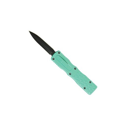 Aqua Grid Quick-Shift Mini OTF Knife - Teal