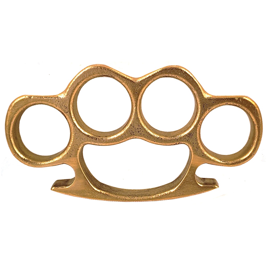 Forge-Born Heritage Knuckle Paperweight - Solid Brass