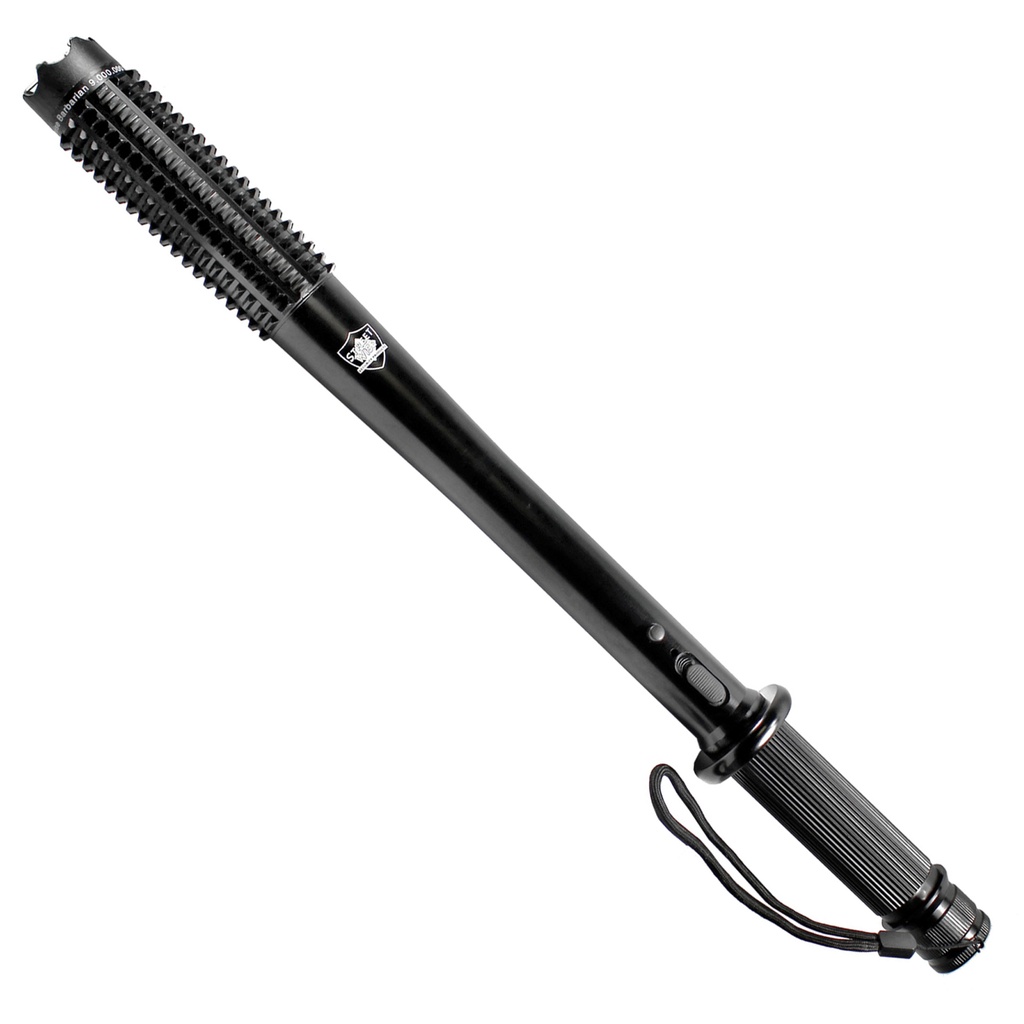 Night Watch TripleStun Stun Baton Flashlight - Midnight Black