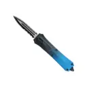 Blue Shift Front-Slide OTF Blade - Blue Gradient Aluminum