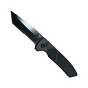 Vanguard Stealth Button-Deploy Tactical Automatic Knife - Black Tanto