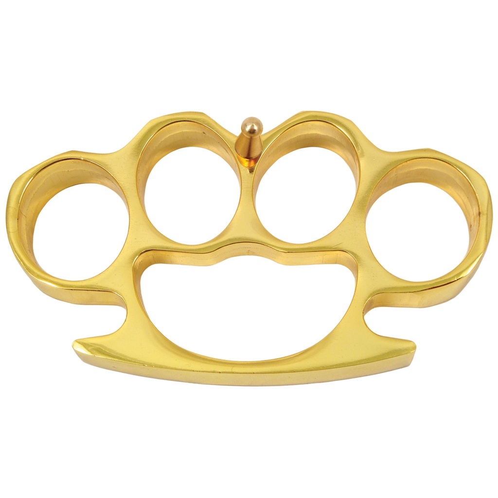 Monolith Authority Belt Buckle Brass Knuckles - Gold