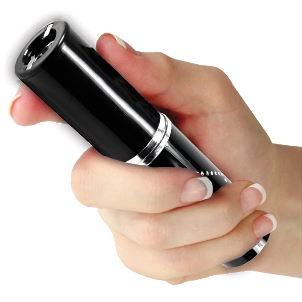 Night Veil Discreet Defense Perfume-Style Stun Gun - Midnight Black