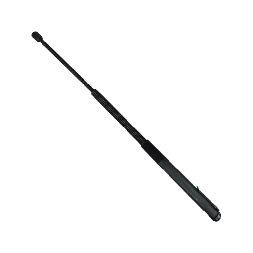CoilStrike Rapid-Expand Spring Baton - Black Stainless
