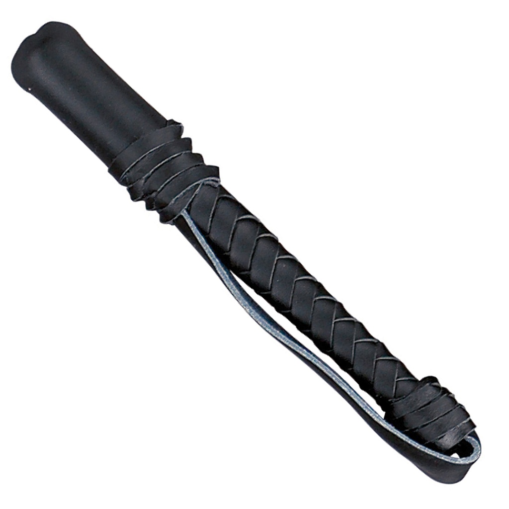 Silent Authority Loop-Handle Billy Club - Black Leather