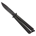 Monolith Smooth-Balance Butterfly Knife - Stonewash Steel