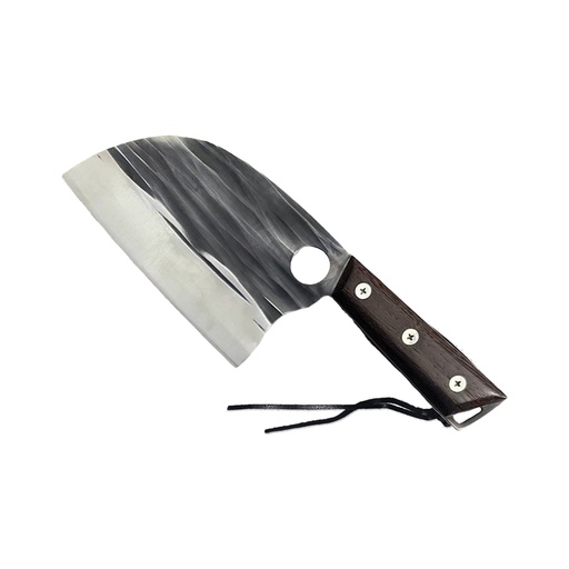 Hooped Grip Prep-Control Meat Cleaver - Brown Pakkawood