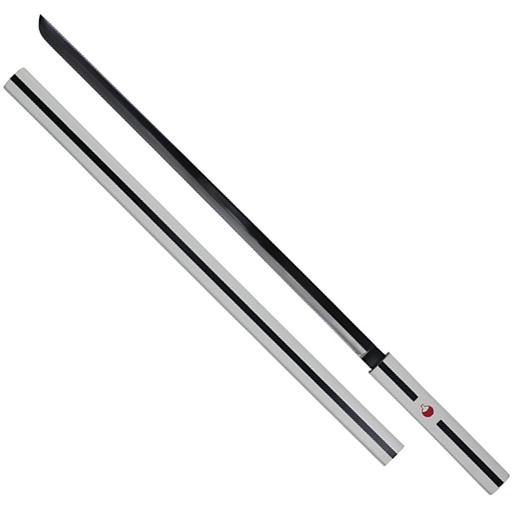 White Crest Tribute Anime Katana - Black Blade