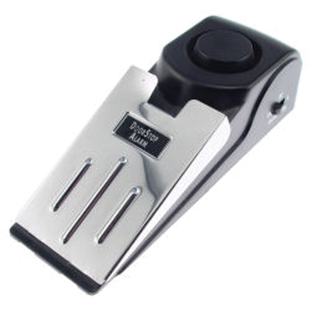 Threshold Sentinel Travel Wedge Door Stop Alarm - Black/Silver