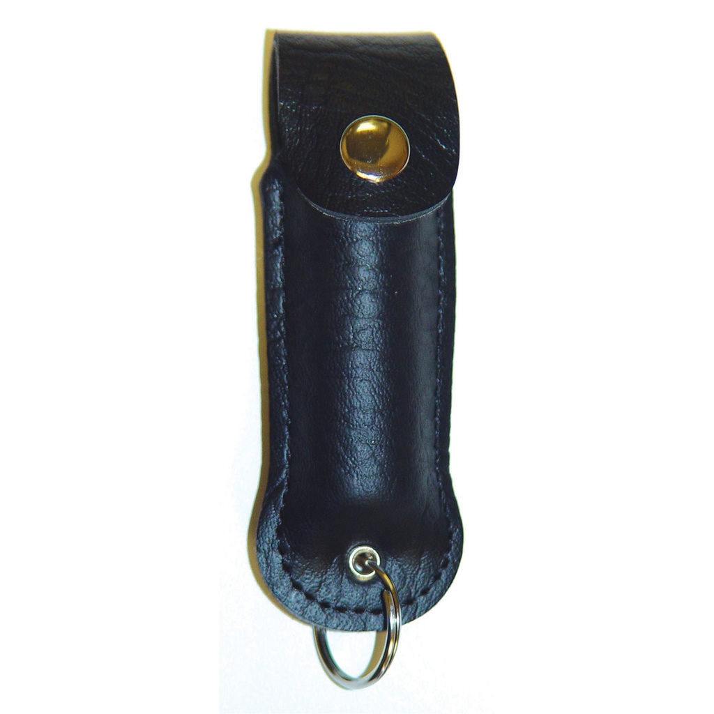 StreetShield Everyday Readiness Keychain Pepper Spray - Black Leatherette