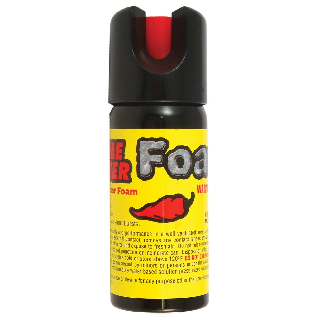 Calm Radius Indoor-Safe Pepper Spray Foam - Black Canister