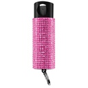 Glam Guard Discreet Pepper Spray Keychain - Pink Rhinestone