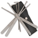 Pocket Apprentice Training Lock Pick Set - Black Faux Leather