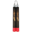 Golden Dragon Flow Ball-Bearing Training Nunchucks - Red Foam