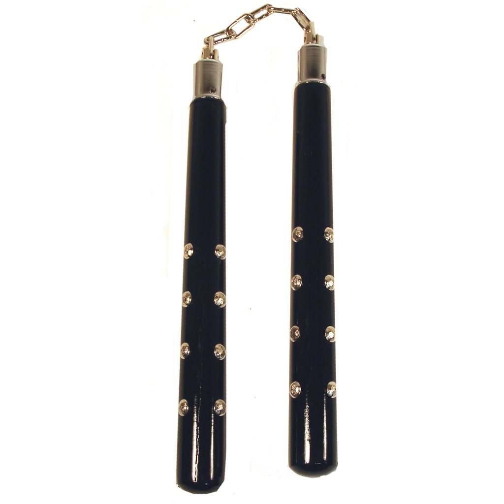 Spike-Lock Midnight Control Nunchucks - Black Gloss