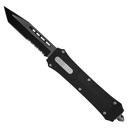 Frontline Press-Action Tanto OTF Knife - Matte Black