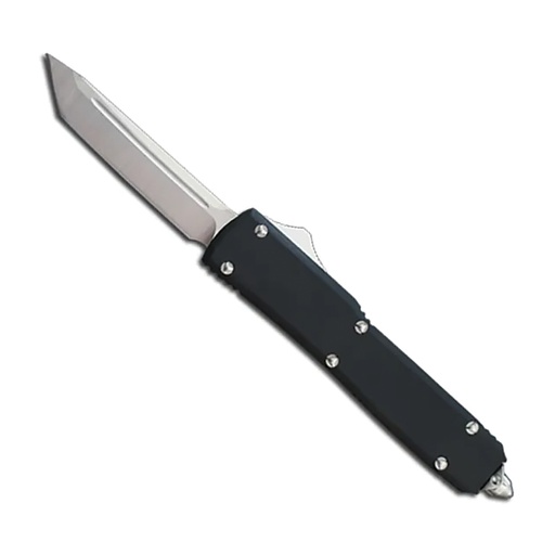 Satin Edge Gentleman's Quick-Deploy OTF Knife - Black Metal