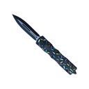 Sprinkled Cupcake Quick-Deploy OTF Automatic Knife - Black