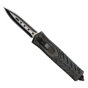 Starship Invader Quick-Deploy Double-Edge OTF Knife - USA Carbon Fiber